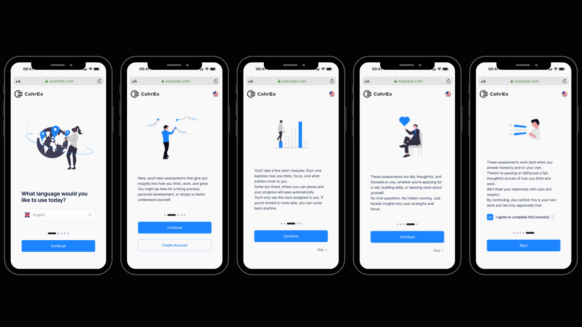 Redesigned onboarding screens