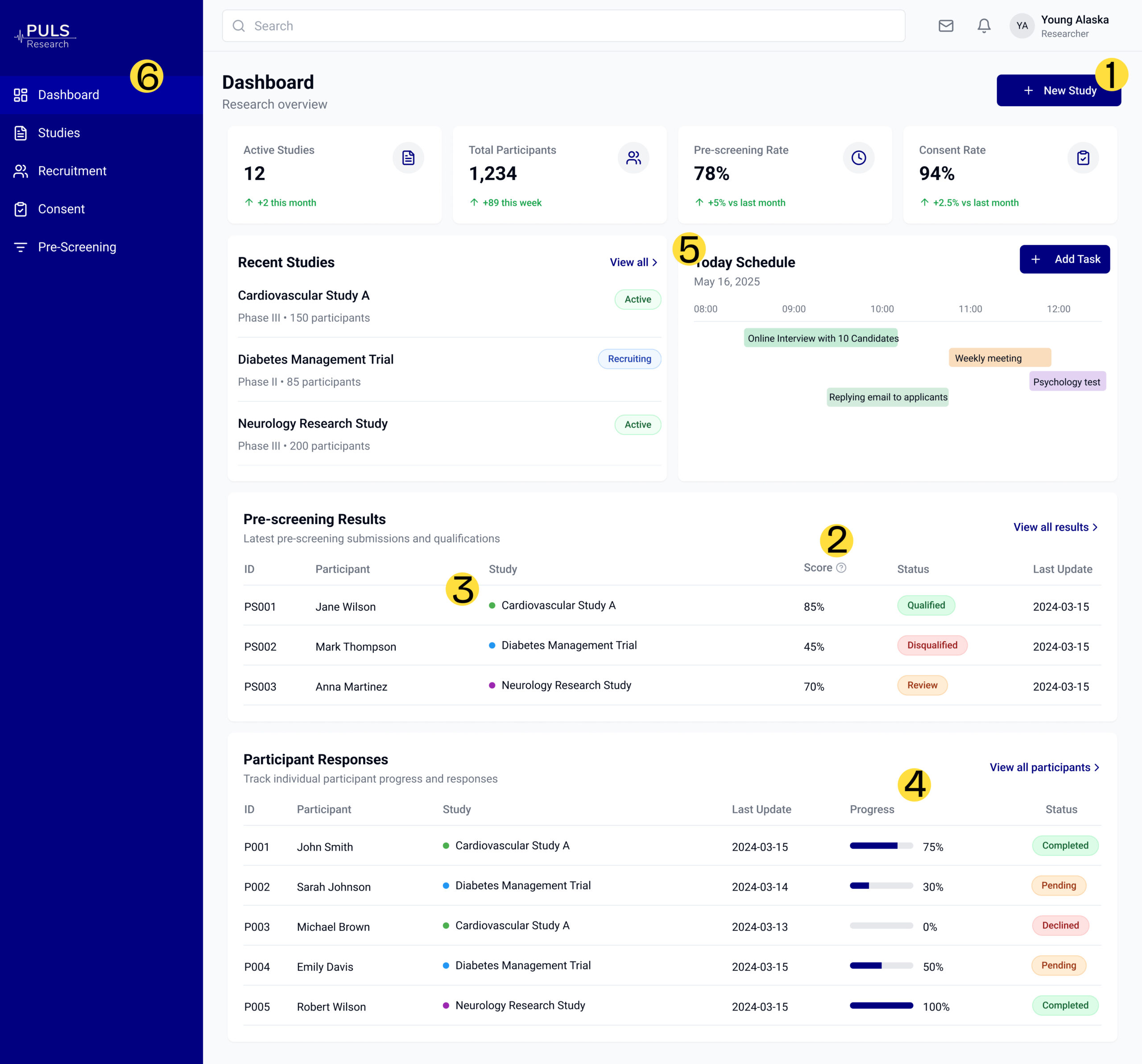 Puls final dashboard design